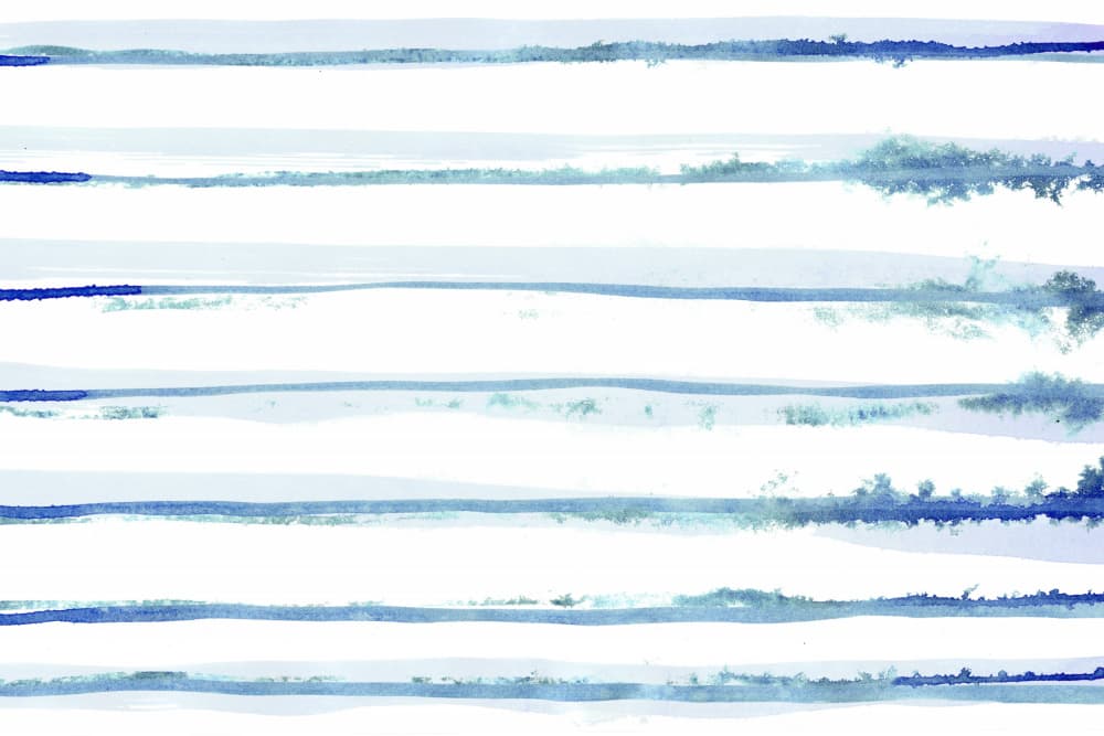 Abstract Blue Stripes by amini54 — canvas wall art