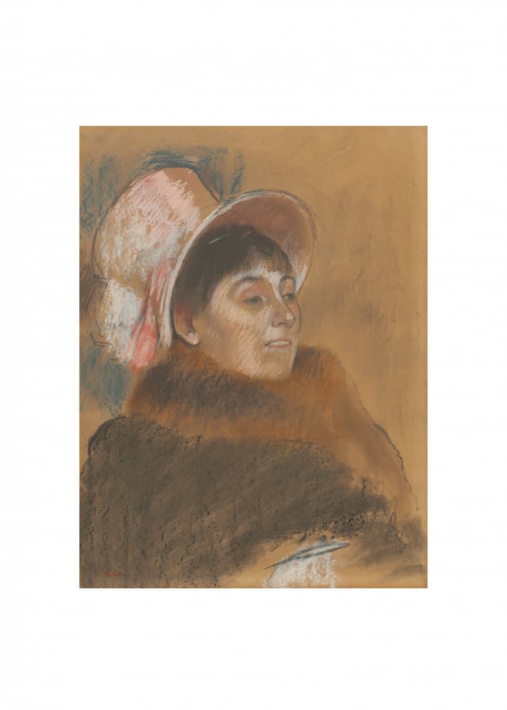 Madame Dietz Monnin by Edgar Degas — canvas wall art