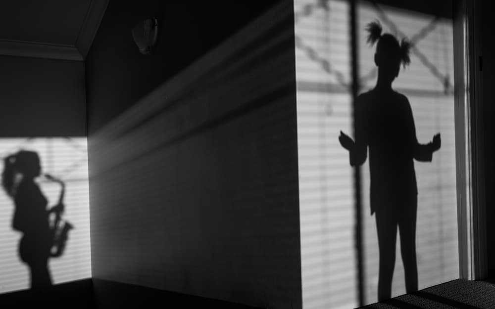 Musical Shadow Silhouettes by Gloria Salgado Gispert — canvas wall art