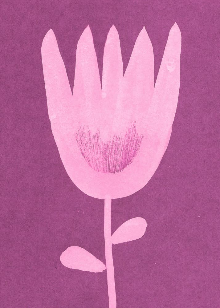 Sweet Pink Flower by Santhosh ch — canvas wall art