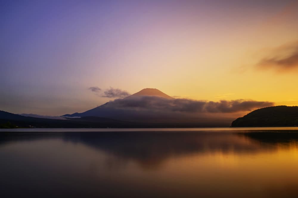 Mount Fuji Golden Reflection by Takashi Suzuki — canvas wall art