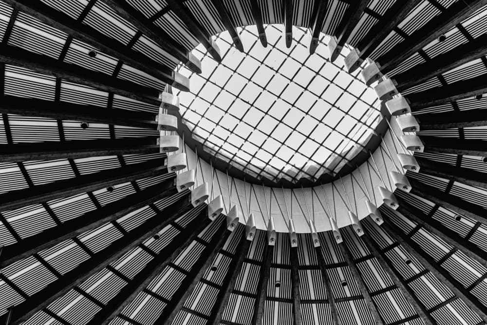 Geometric Skylight Ceiling by Stephan Rückert — canvas wall art