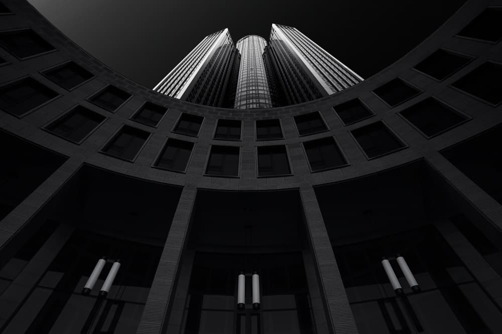 Ascending Modern Towers by Roland Weber — canvas wall art