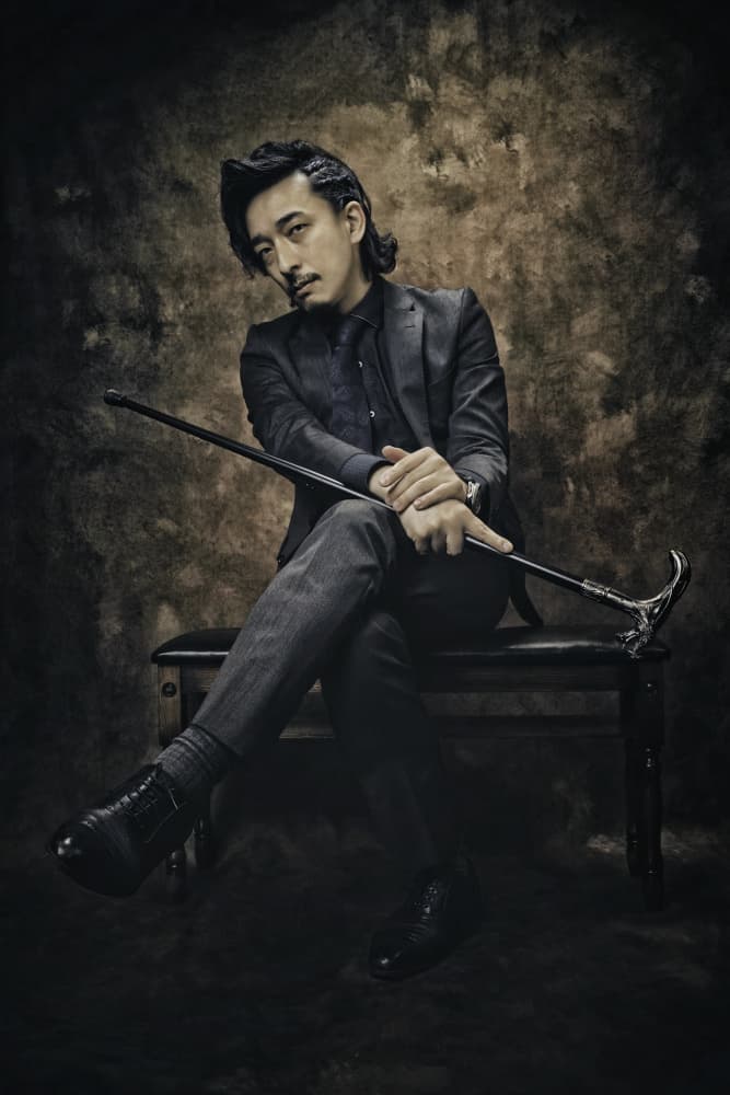 Elegant Man with Cane by KOIKI — canvas wall art