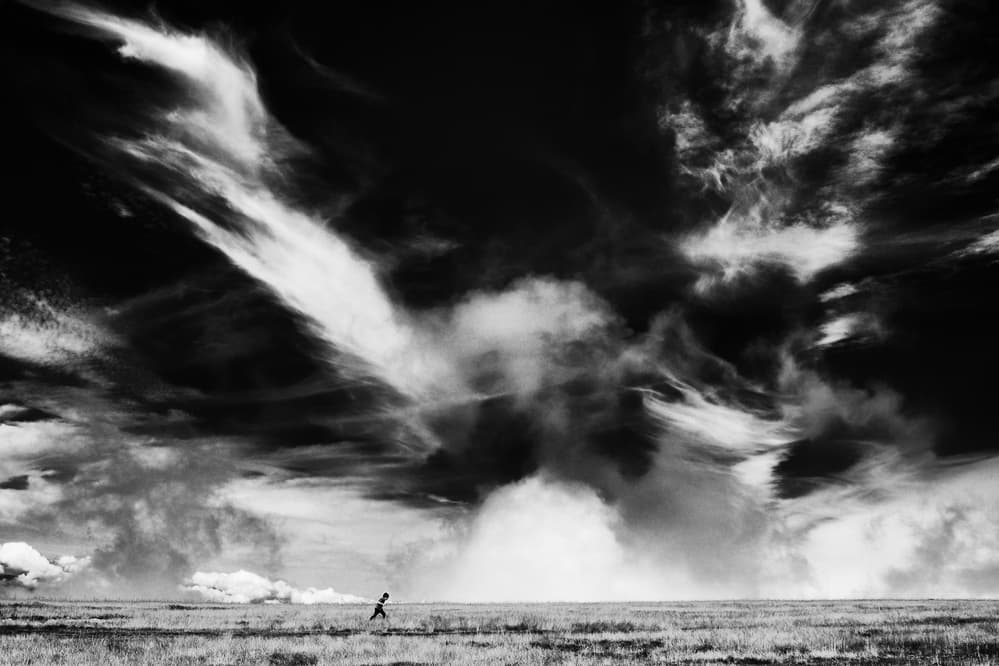 Dramatic Sky Runner by Marchevca Bogdan — canvas wall art