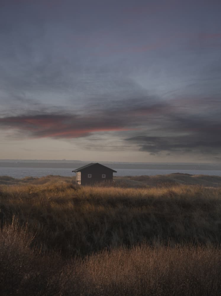 Solitary Beach Hut by Clas Gustafson PRO — canvas wall art