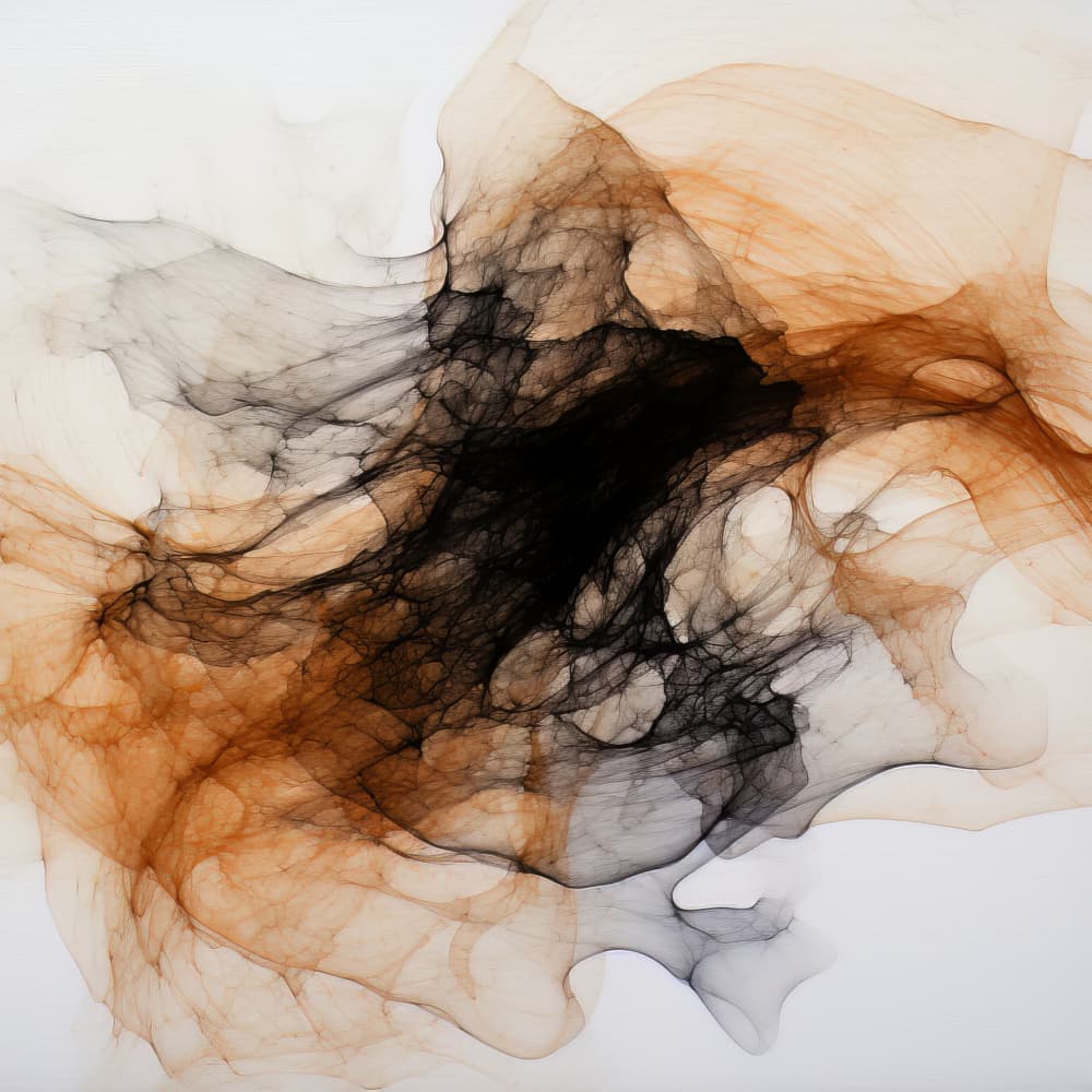 Warm Abstract Currents by Bilge Paksoylu — canvas wall art