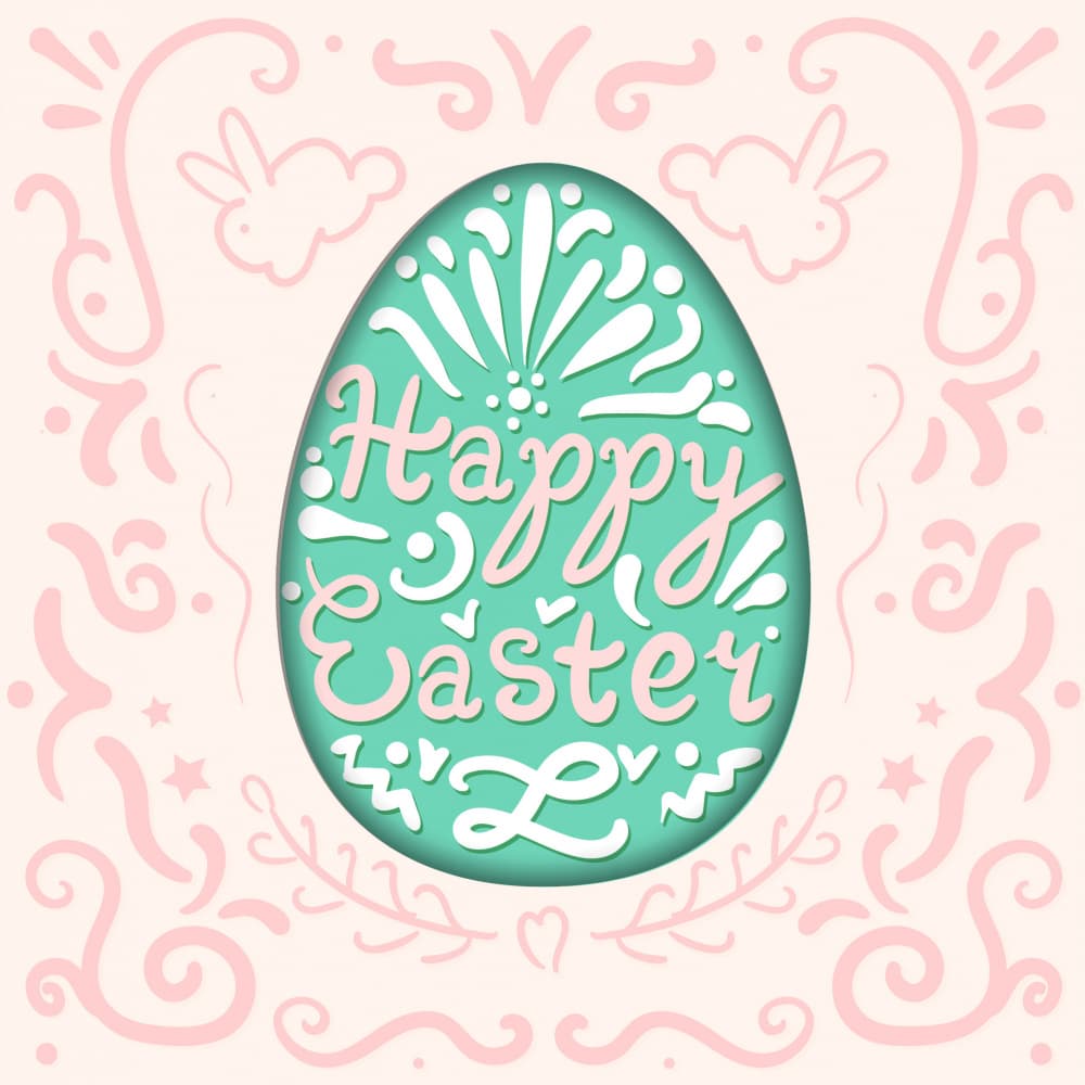 Happy Easter Egg Design by Marika Barsrsind β canvas wall art