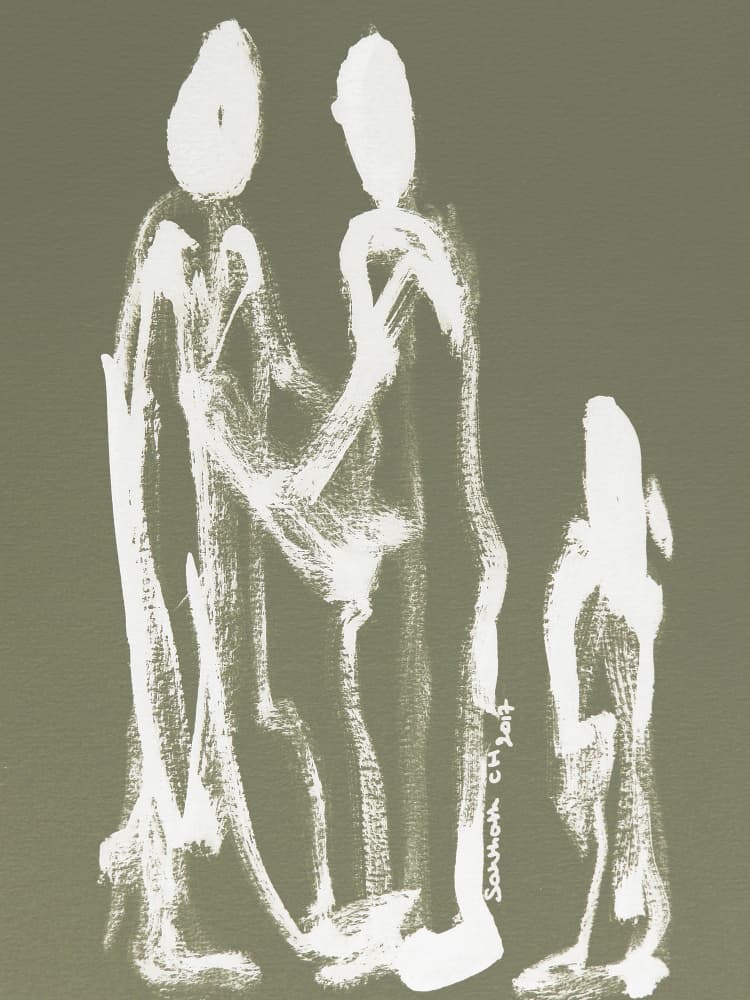 Abstract Family Connection by Santhosh ch — canvas wall art