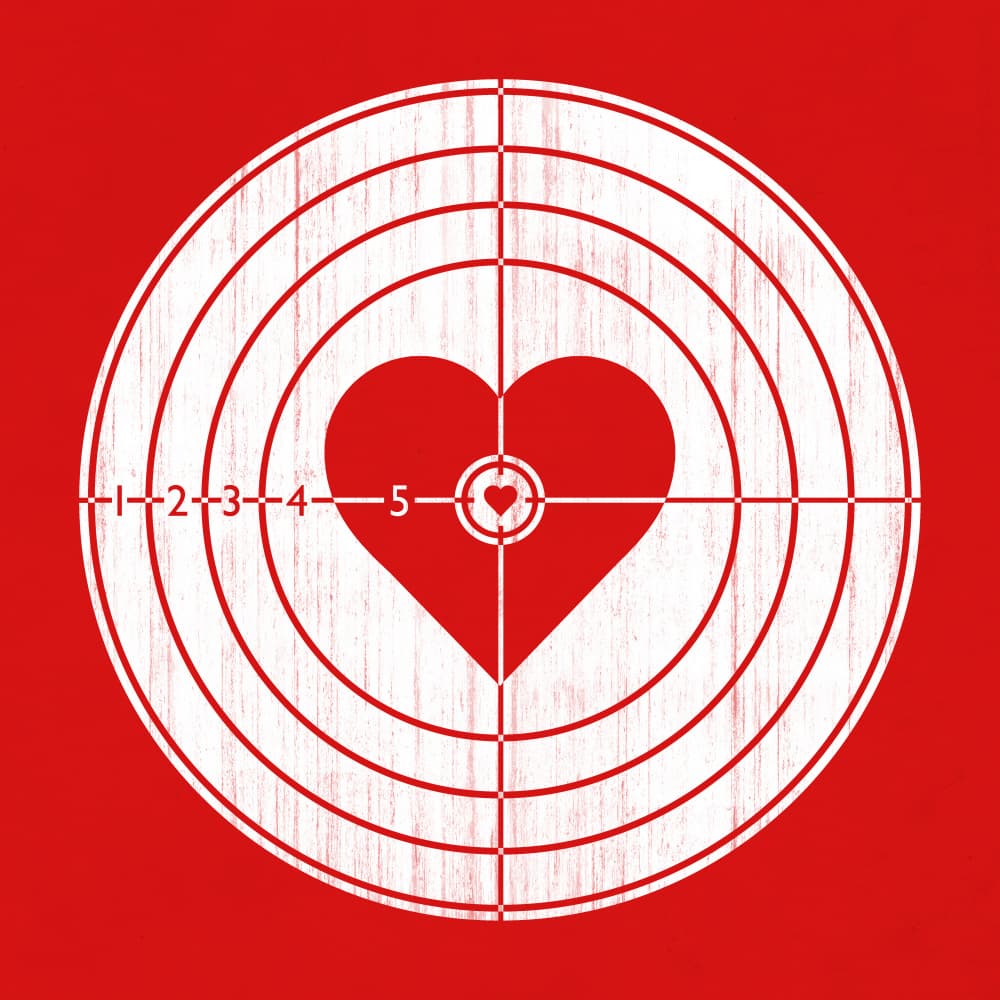 Targeting True Love by Florent Bodart — canvas wall art