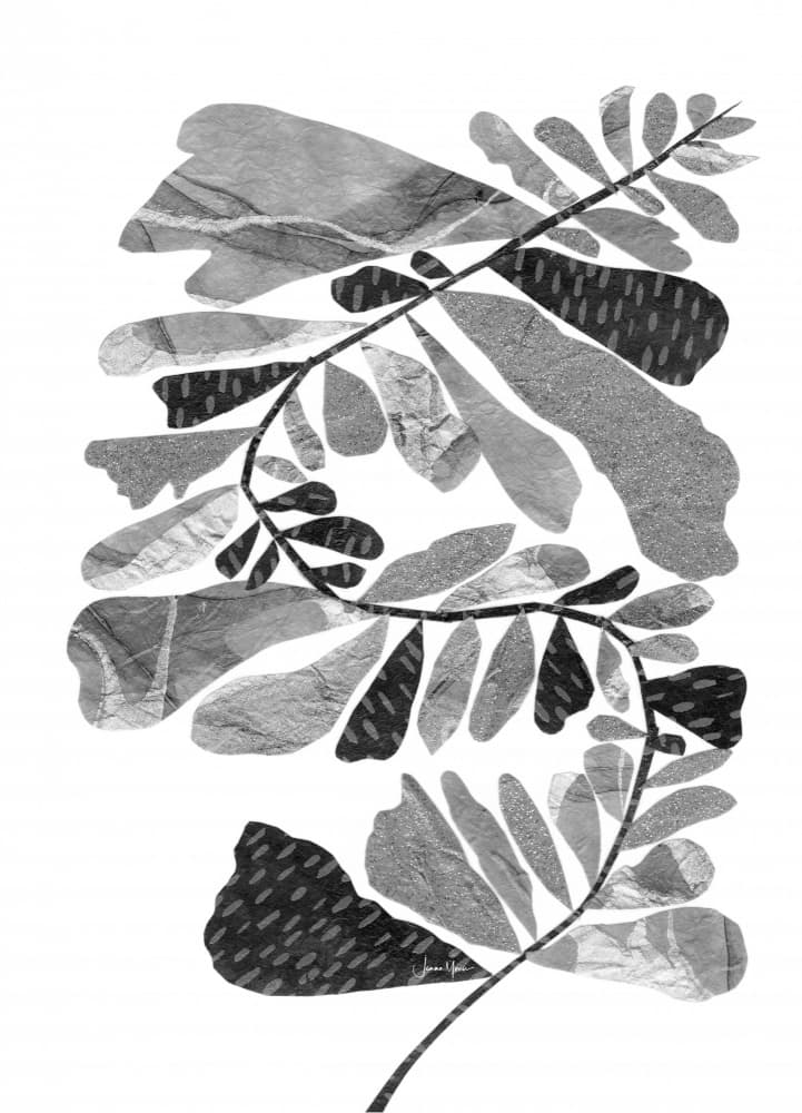 Textured Botanical Leaves by Jemma Morris — canvas wall art