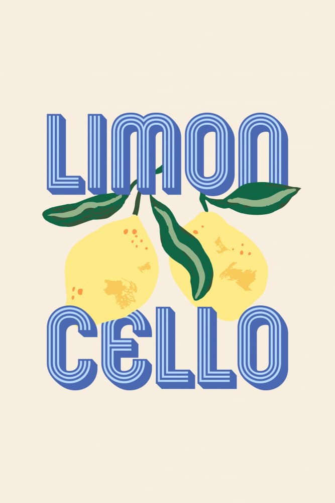 Limoncello Lemons by Karen Menzenbach — canvas wall art