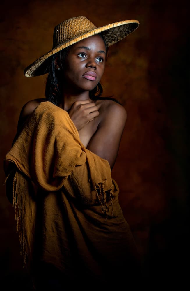 Thoughtful Woman In Hat by Derek Galon MA FRPS FOPS — canvas wall art