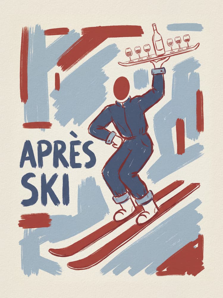 Après Ski Celebration by Andreas Magnusson — canvas wall art