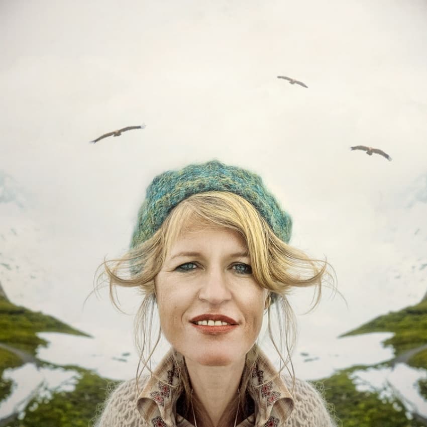 Green Beret Mountain Muse by ambra — canvas wall art