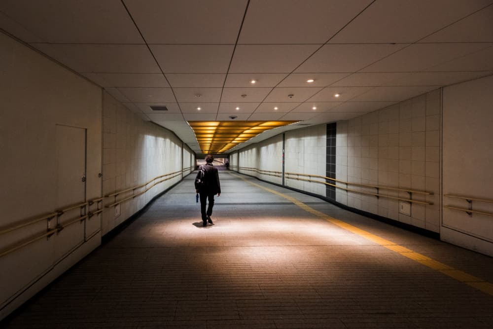 Walking Towards the Light by Michiko Ôtomo — canvas wall art