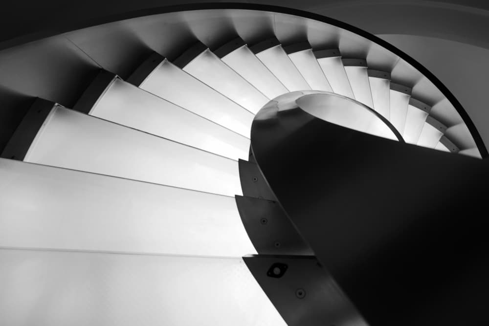 Spiral Staircase Geometry by Filipe P Neto — canvas wall art