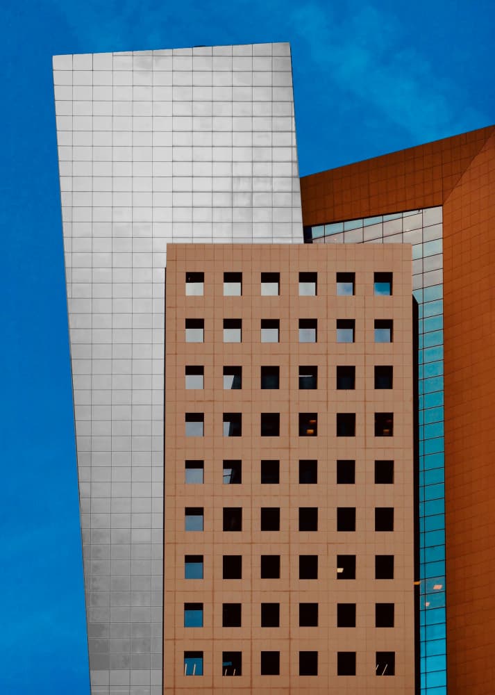 Abstract Building Geometry by Arnon Orbach — canvas wall art