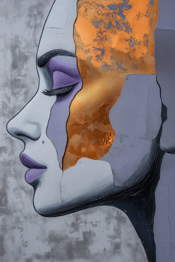 Inner Gold Radiance by Mauro — canvas wall art
