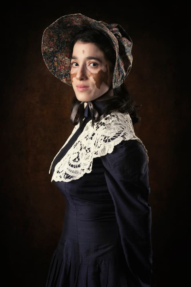 Elegant Woman in Bonnet by Carola Kayen-Mouthaan — canvas wall art