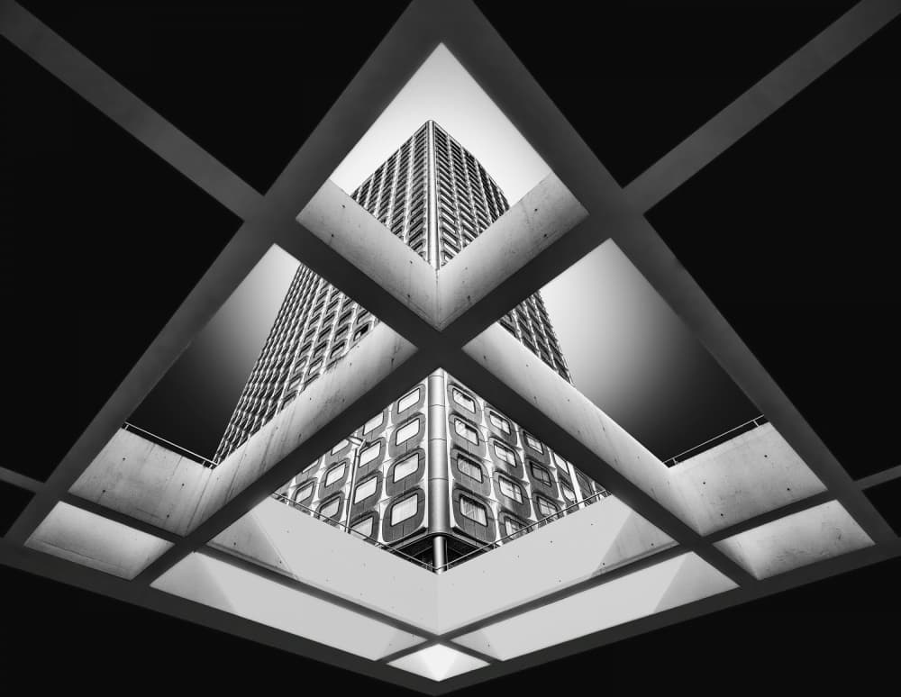 Modern Architectural Grid by Antoni Figueras — canvas wall art