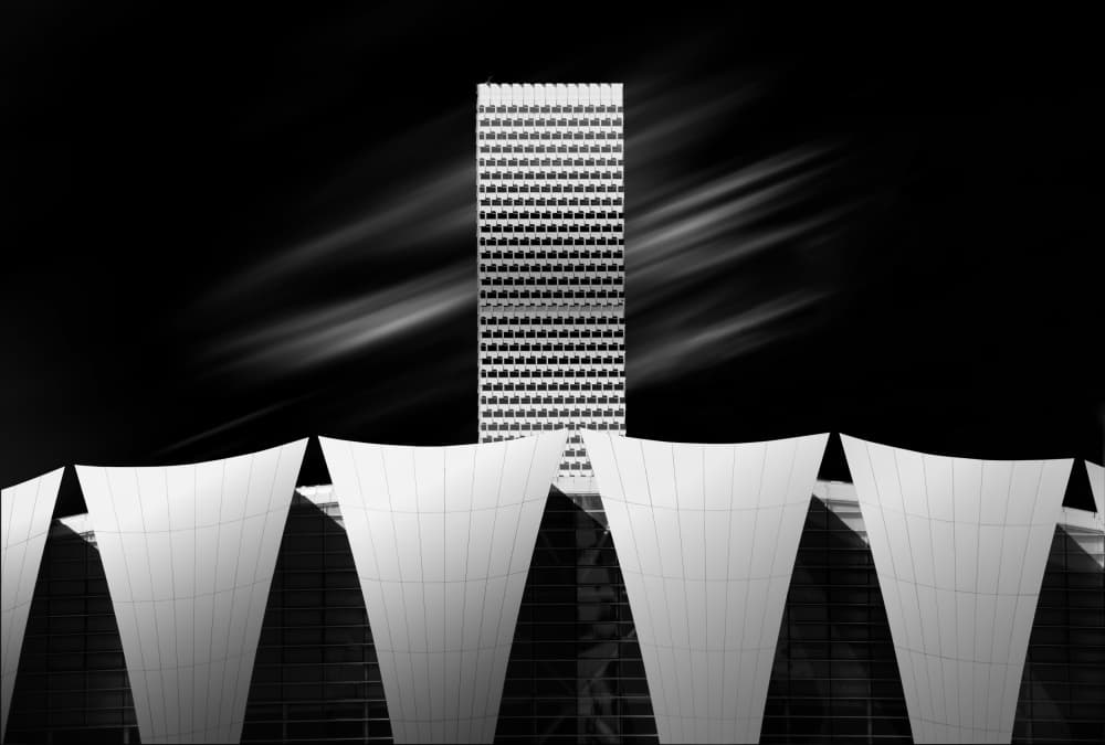 Modern Architectural Forms by konglingming — canvas wall art