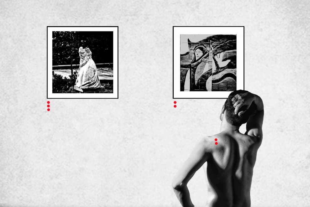 Contemplating Gallery Art by Babak Haghi — canvas wall art