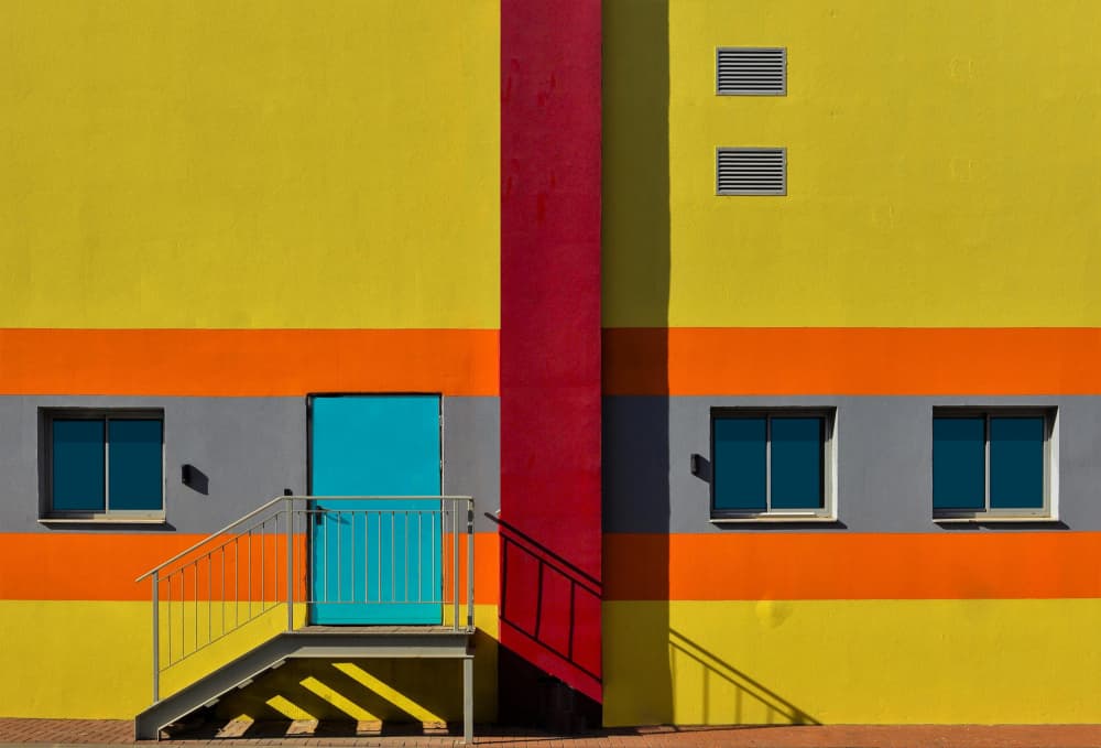 Colorful Modern Facade by Arnon Orbach — canvas wall art