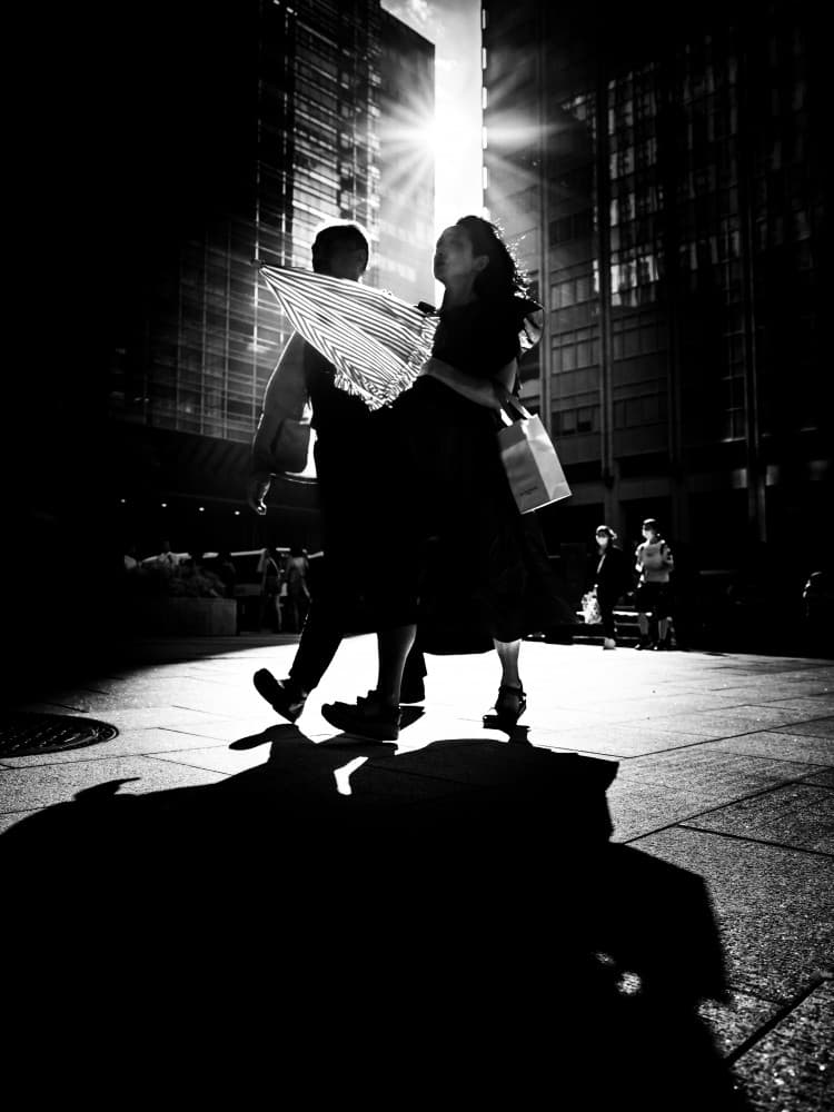 Silhouettes in Sunlight by Kenichiro Tsukada — canvas wall art