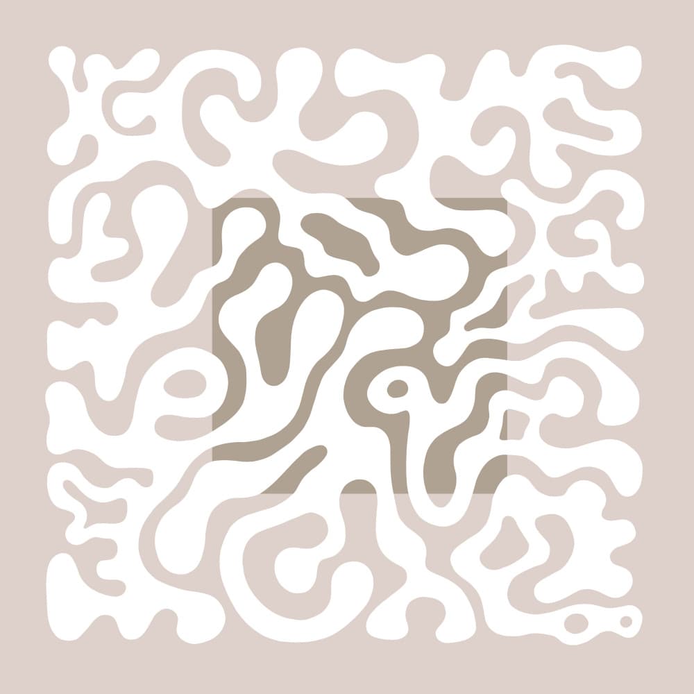 Calm Organic Shapes by Melanie Viola — canvas wall art