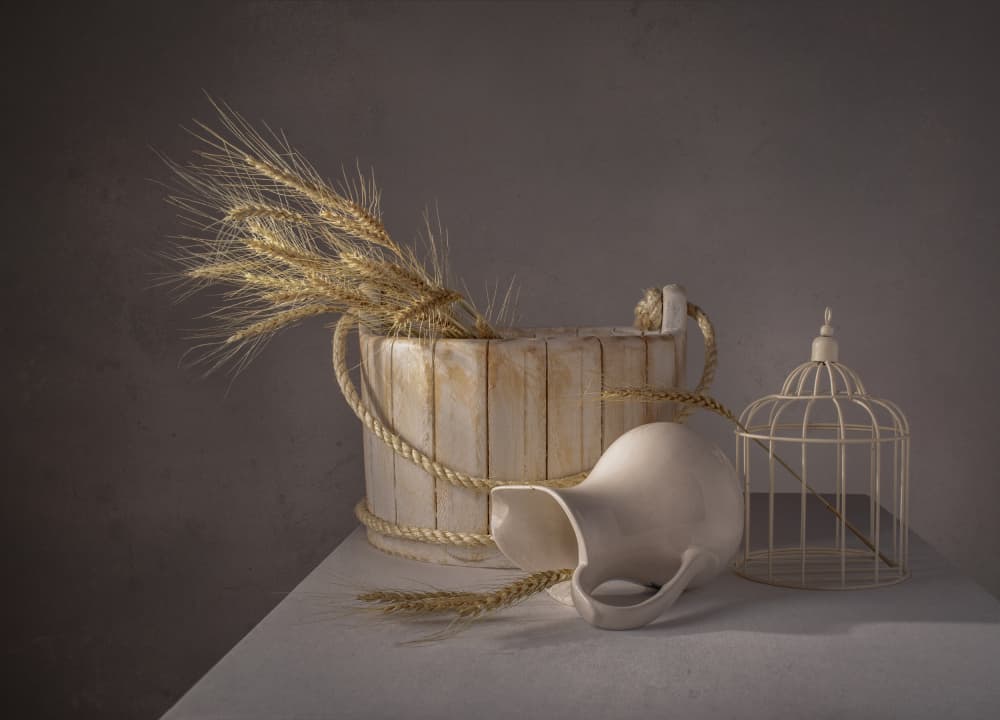 Rustic Wheat Still Life by Margareth Perfoncio — canvas wall art