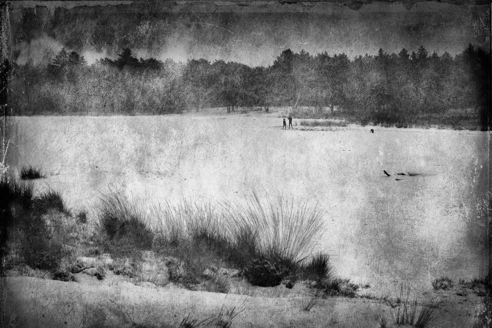 Vast Black White Landscape by Greetje van Son — canvas wall art