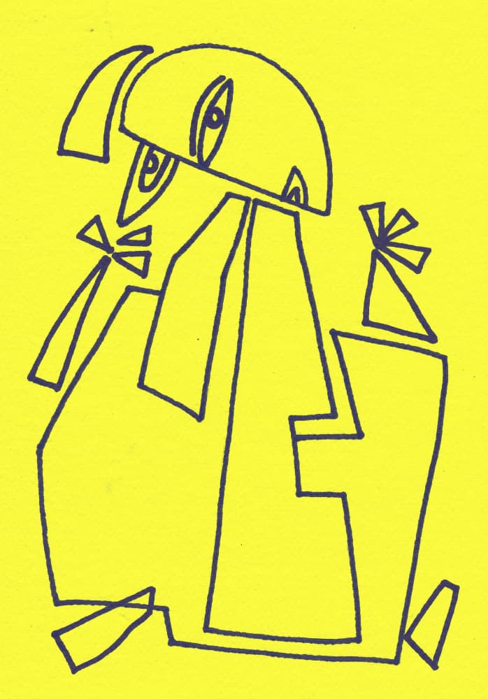 Quirky Line Figure by Santhosh ch — canvas wall art