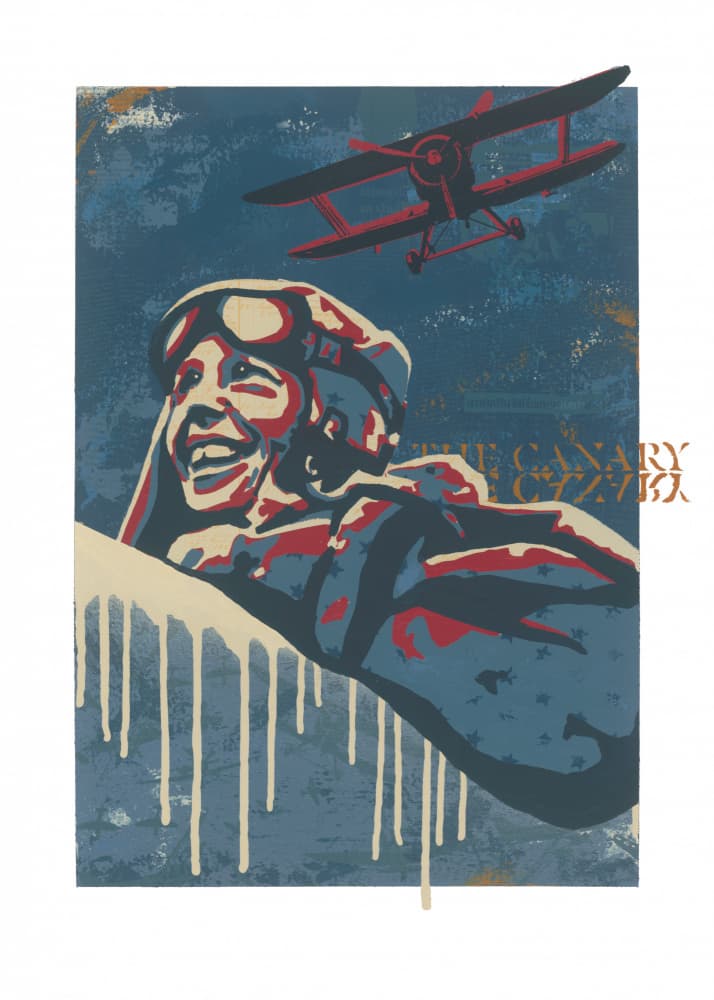 Joyful Aviator Flight by Pia Lilenthal — canvas wall art