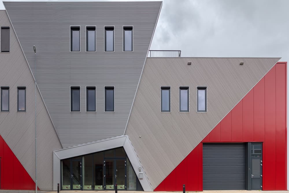 Modern Geometric Architecture by Theo Luycx — canvas wall art