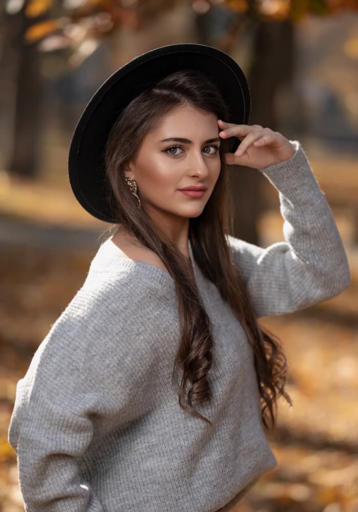 Elegant Autumn Gaze by Cristian Pavel — canvas wall art