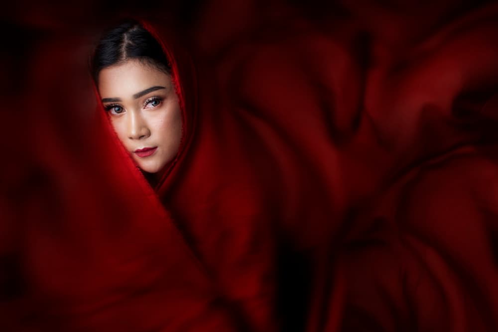 Elegant Red Drape by Arief Siswandhono — canvas wall art