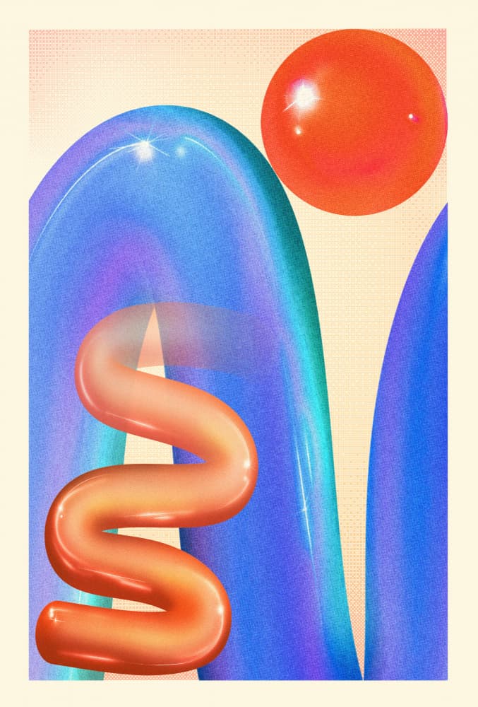 Playful Modern Curves by The Art Concept — canvas wall art