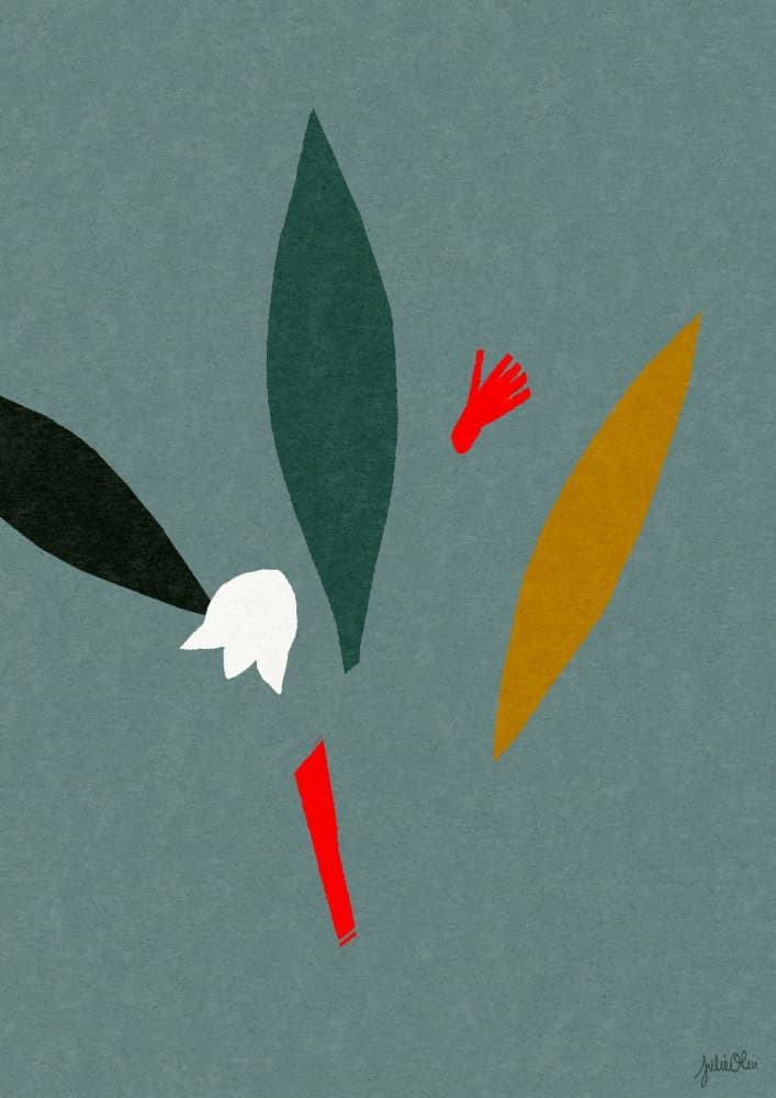 Elegant Botanical Abstract by Julie Olivi — canvas wall art
