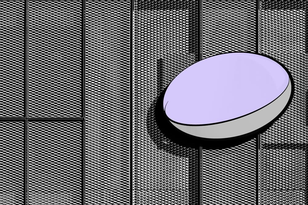 Modern Purple Oval by Jan Niezen — canvas wall art