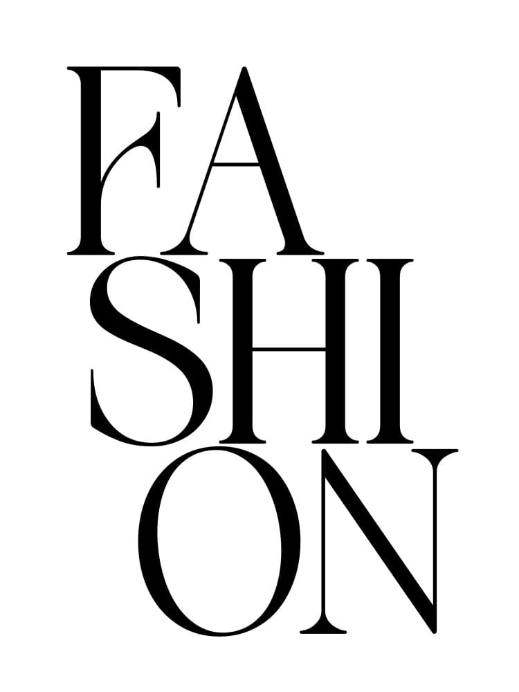 Fashion Word Art by Andreas Magnusson — canvas wall art