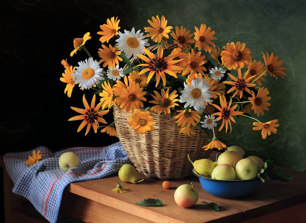 Vibrant Autumn Still Life by Tatyana Skorokhod — canvas wall art