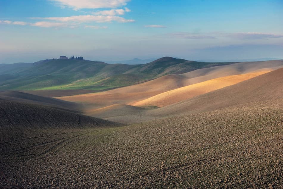 Rolling Hills Golden Light by Jure Kravanja — canvas wall art