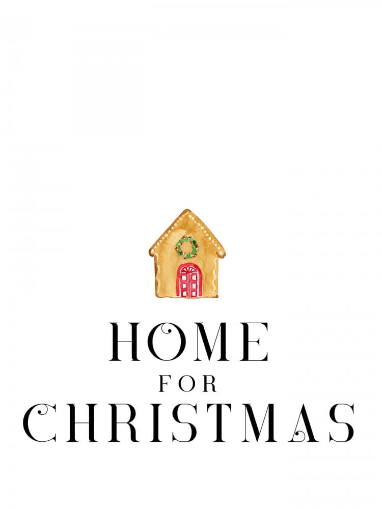 Gingerbread House Christmas Home by Rosana Laiz Blursbyai — canvas wall art