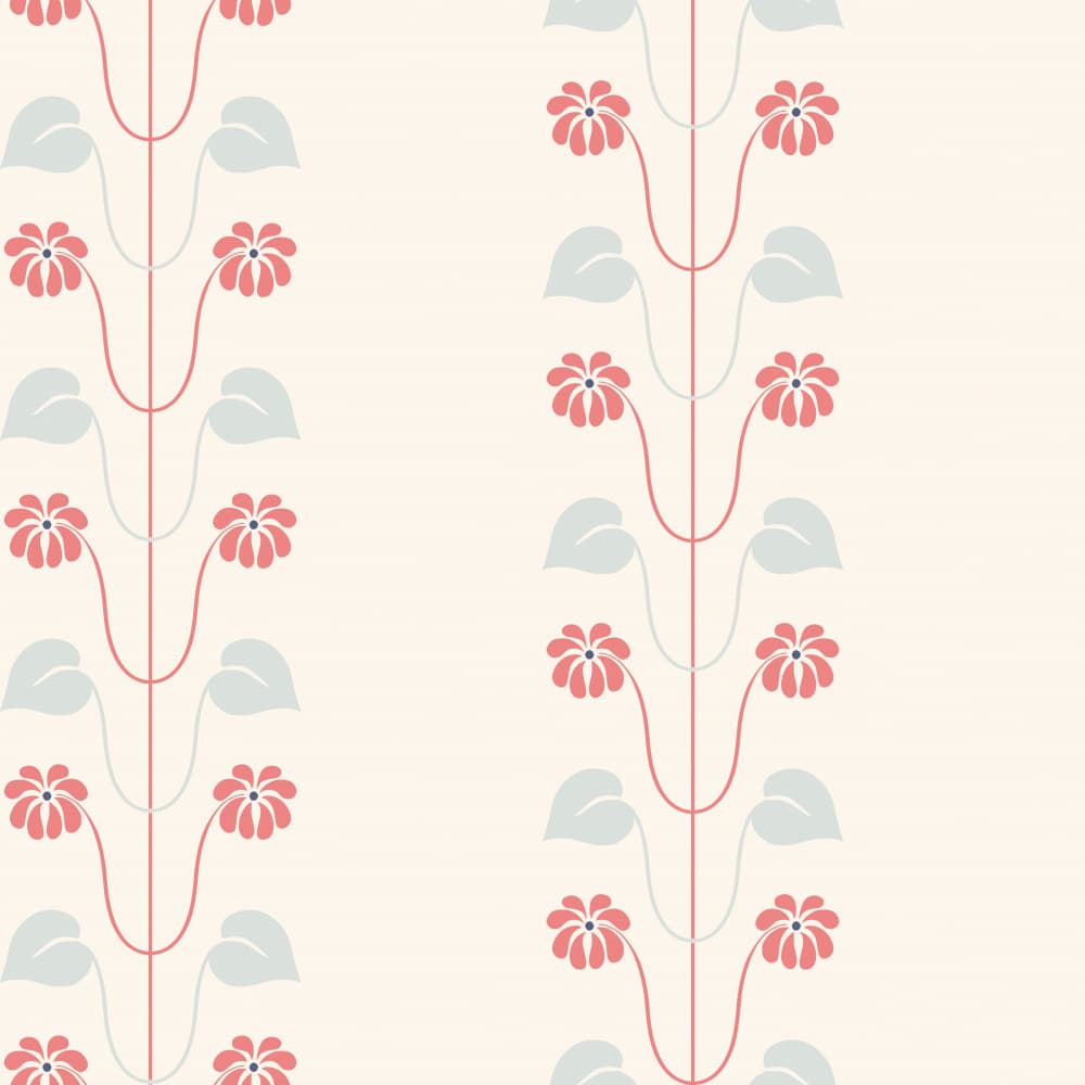 Delicate Floral Pattern by Annick — canvas wall art