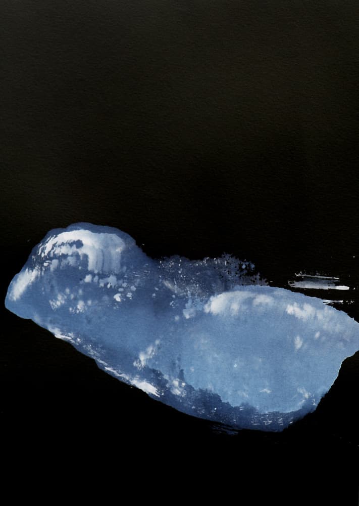 Deep Blue Iceberg by Santhosh ch — canvas wall art