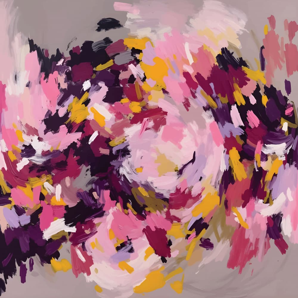 Colorful Abstract Swirl by Edie — canvas wall art