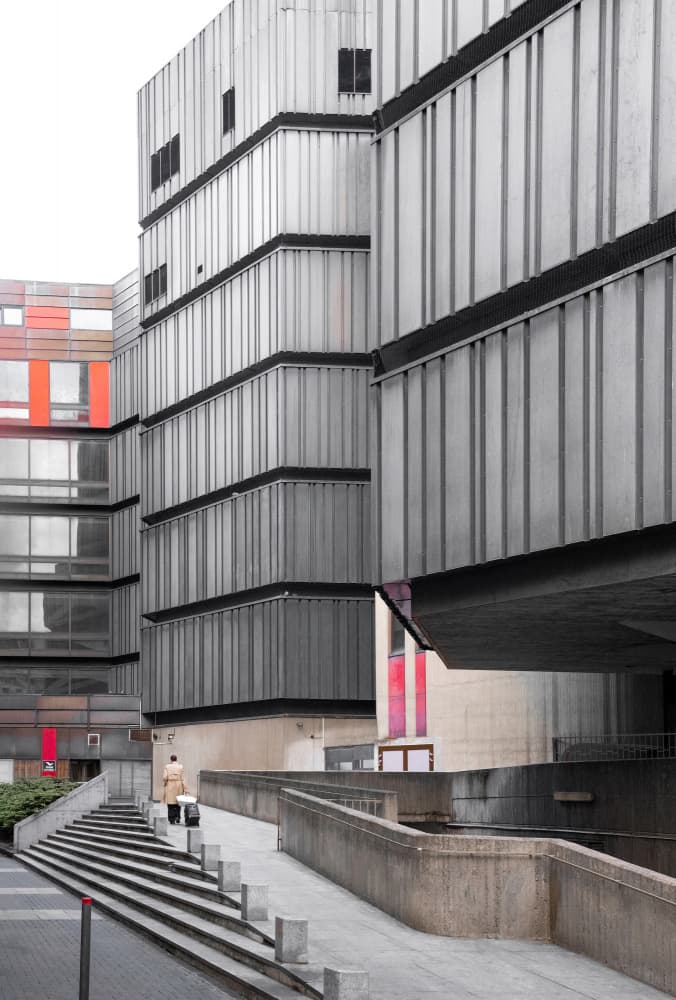 Brutalist Urban Lines by Giorgio Toniolo — canvas wall art