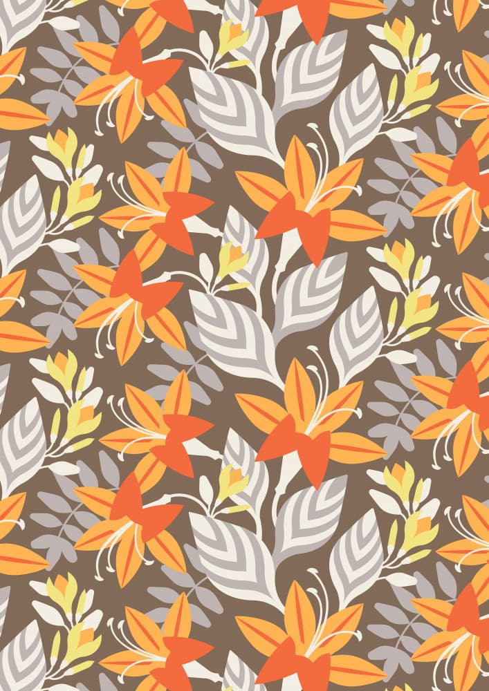 Warm Tropical Bloom by Tetiana Kava Illustration — canvas wall art