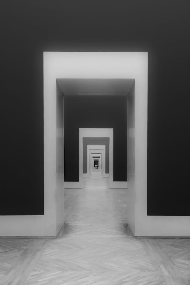 Endless Hallway Perspective by Andy Dauer — canvas wall art